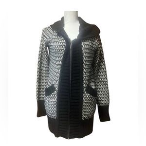 White House Black Market Chunky Knit Full Zip Cardigan‎ Sweater